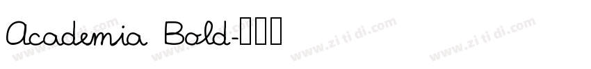 Academia Bold字体转换